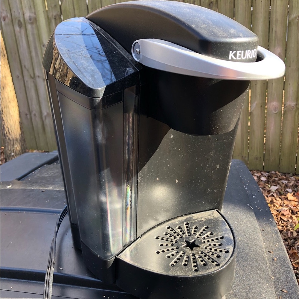 Black keurig with k cup holder